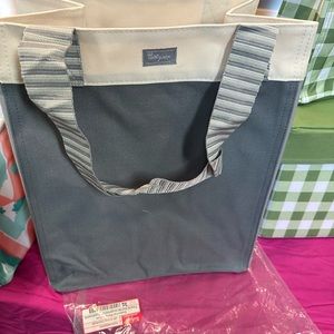 Thirty one Essential Storage tote- grey color lock- NWT
